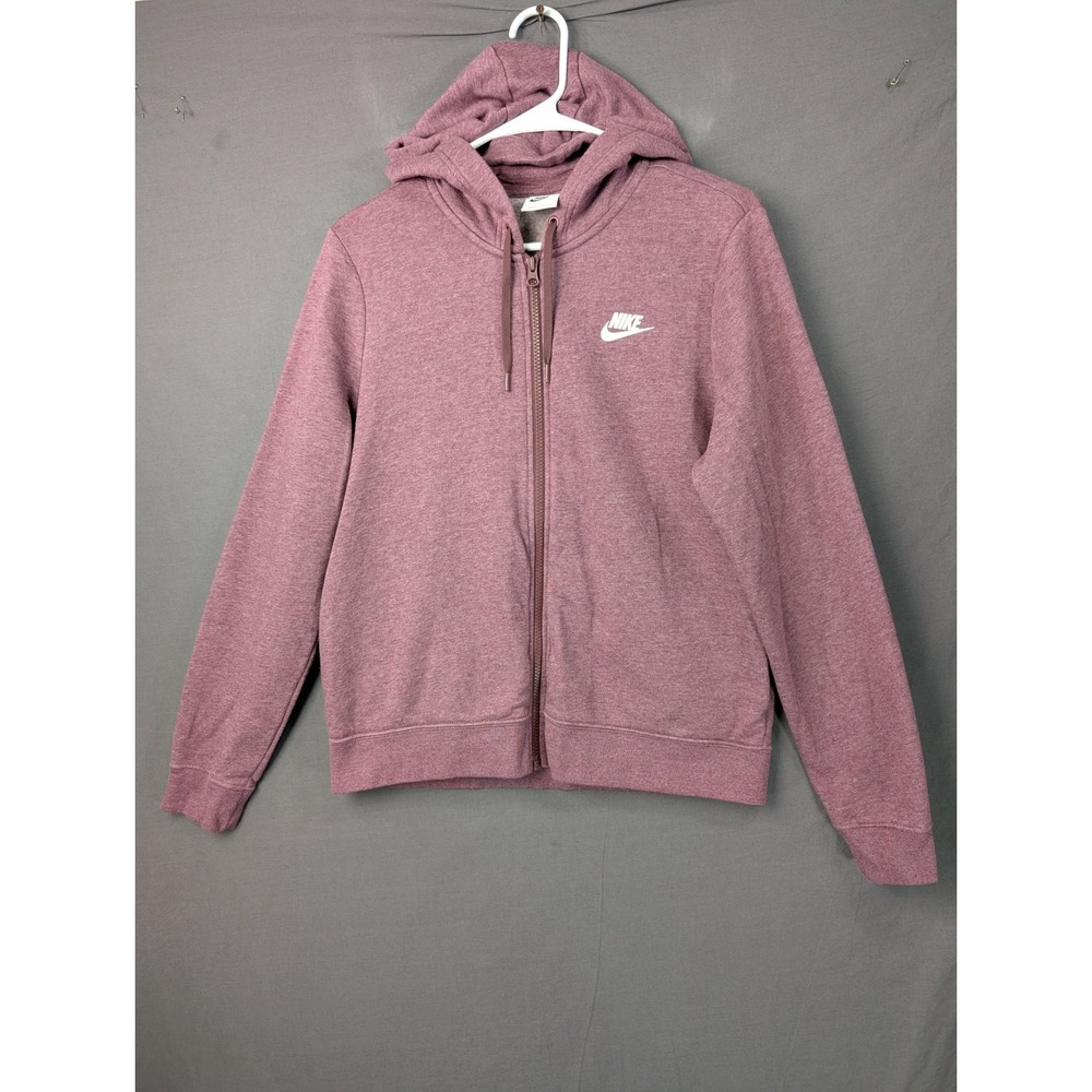 Nike Womens Sportswear Essential Full Zip Fleece‎ Hoodie Plum BV4128-646 Size M